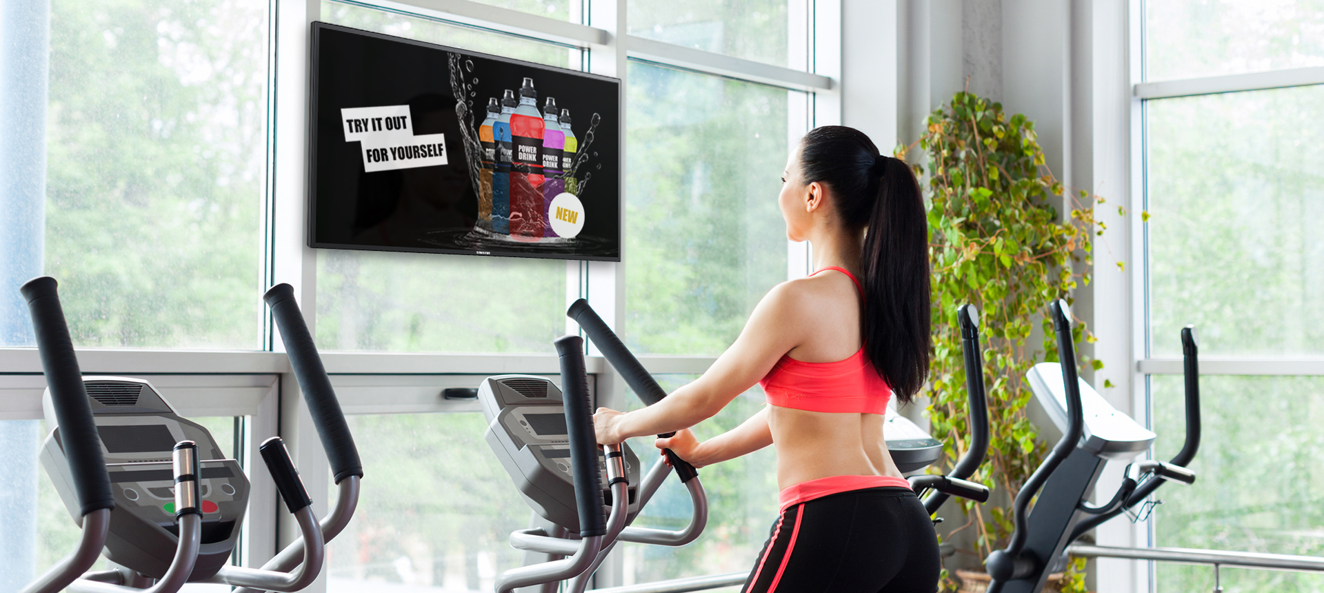 Digital Signage für Fitnessstudios mit einem Fitness TV