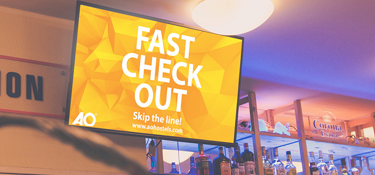 Case Study: Digitale Infoscreens bei A&O Hostels