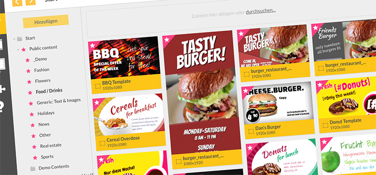 15 kostenlose Templates für digitales Menübord