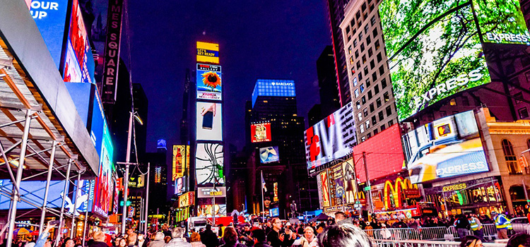 Outdoor Digital Signage am Times Square