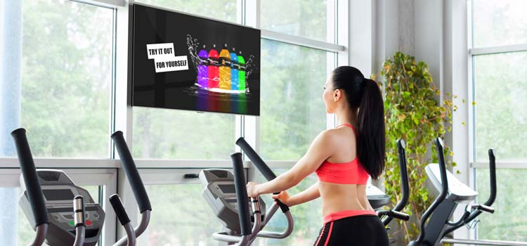 Digital Signage für Fitnessstudios Blog Header Image