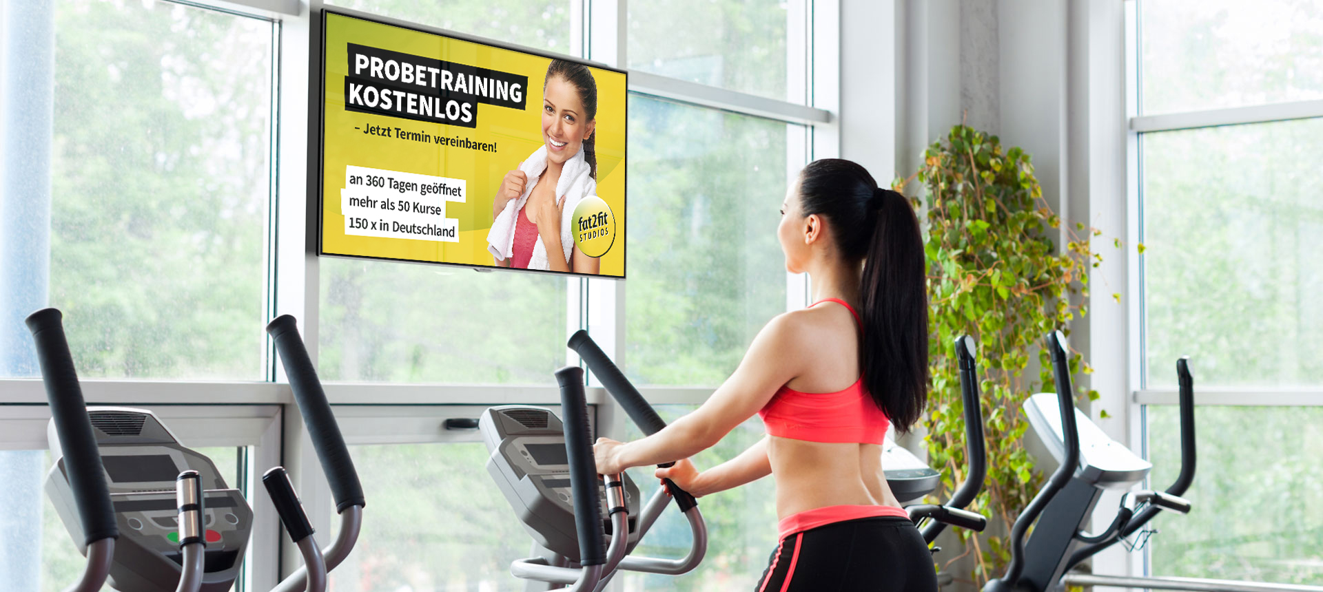 Fitness digital signage