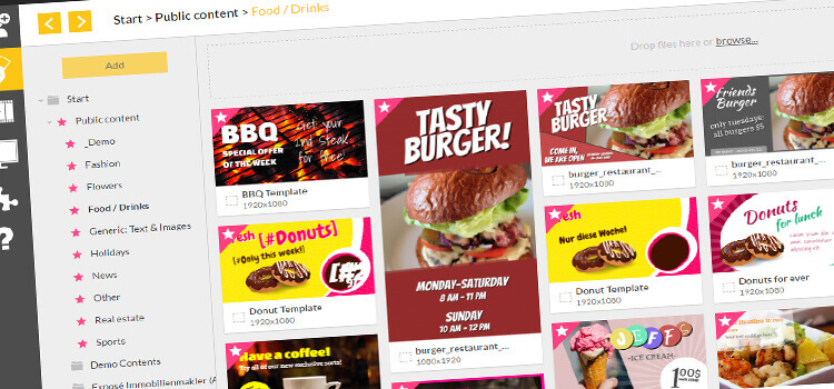 New templates for your digital menu board