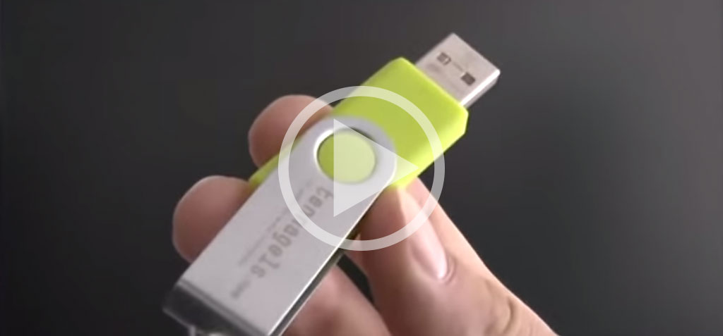 USB stick with viewneo software image for Samsung Smart Signage Monitors