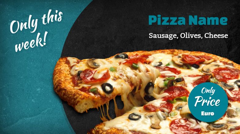 Digital Menu Template For Pizza Specials