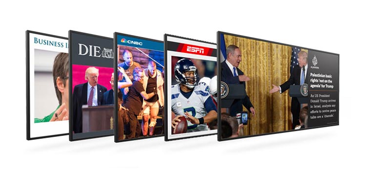 News feed Digital Signage