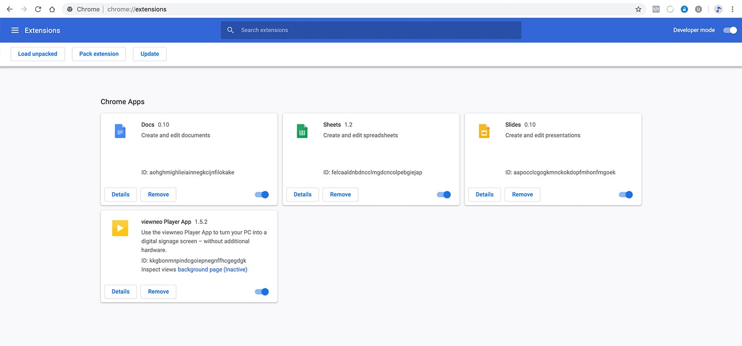 Chrome://extensions