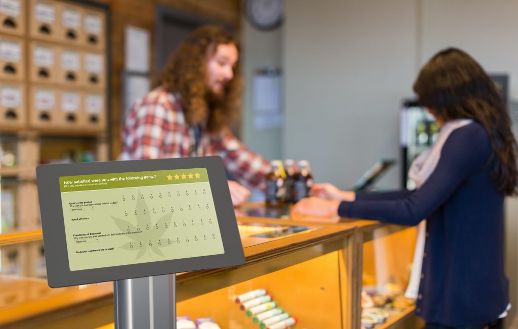 Customer Feedback and Reviews Content for Digital Signage in Dispensary
