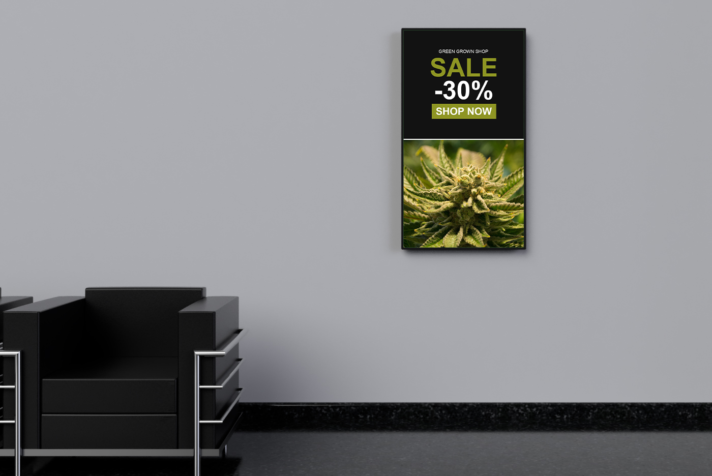 Promo Content for Digital Signage in Dispensary
